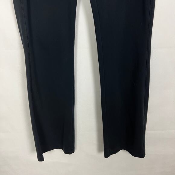 Reebok Fitted Bootcut High-Rise Black Leggings Size Large Athleisure Breathable - Picture 4 of 9